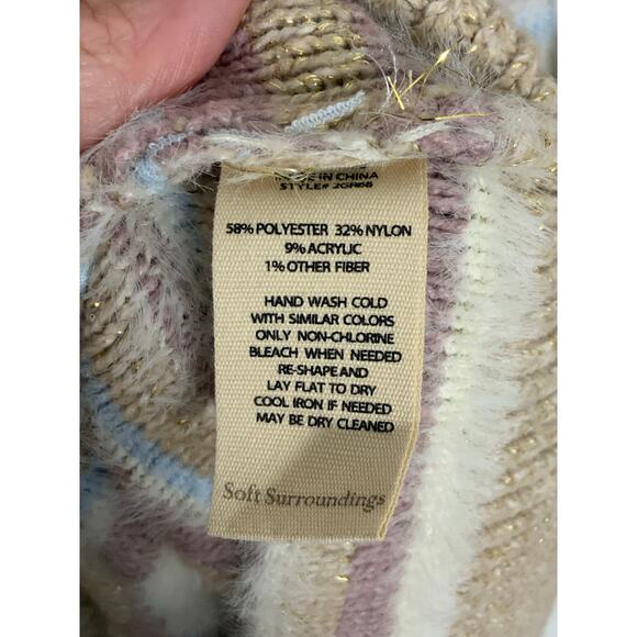 Soft Surroundings Wrenley‎ Stripe Sweater size medium - Picture 5 of 8